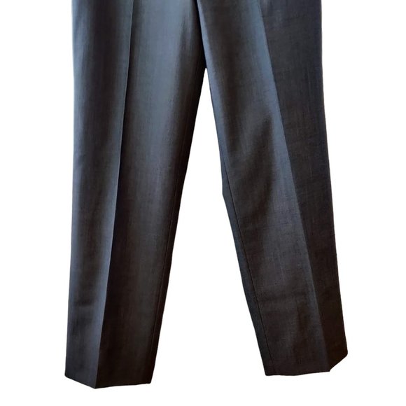 J Crew Womens NWT 12 Silver Gray Wool Mohair Front Crease Straight Career Pants - Picture 5 of 8